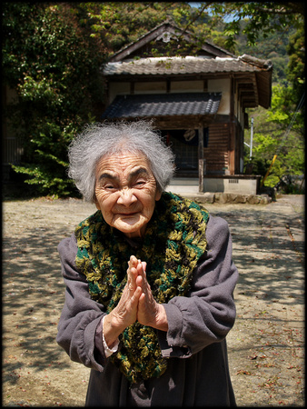 Ninety eight year old lady at Kyomizu temple