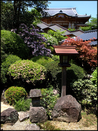 Lantern in temple gardens