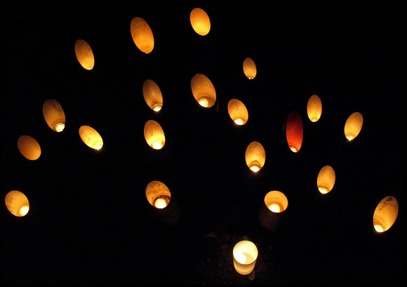 Bamboo candles