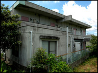Old concrete apartments (rear)