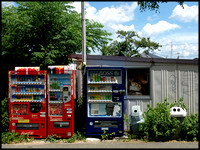 Roadside vending machines