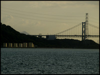 Silos, pylon, bridge
