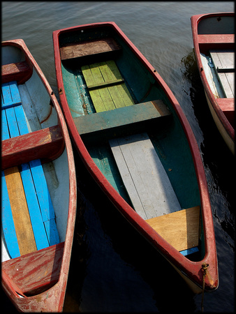 Colored dinghys