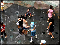 Children in fountain 2